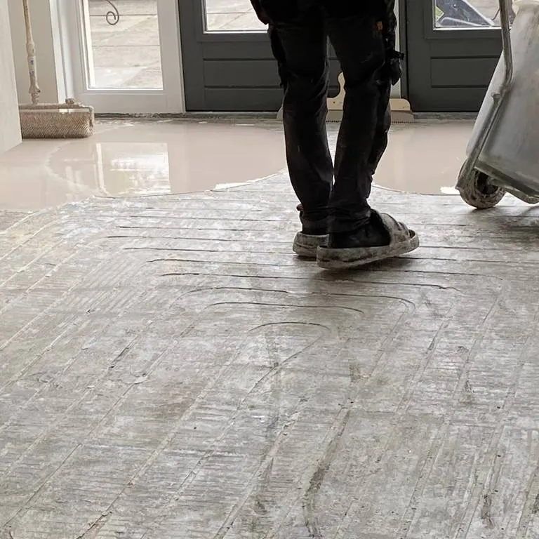 infrezen vloerverwarming egaliseren