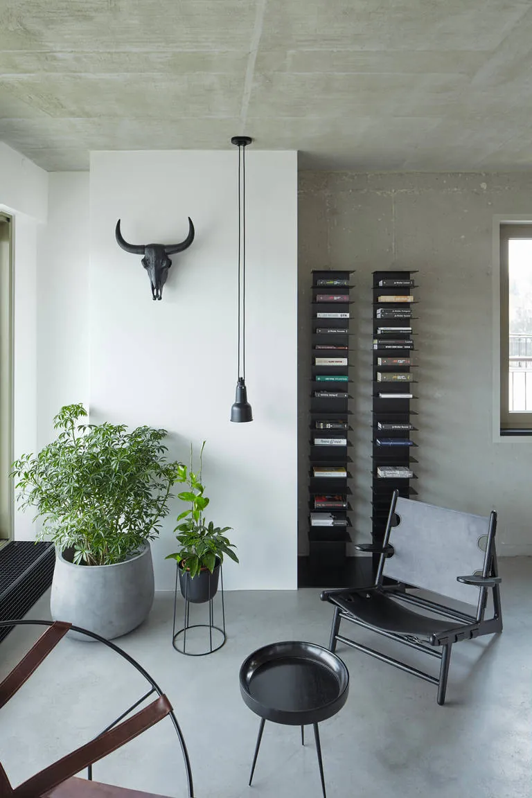 Betonvloer architop in woonkamer